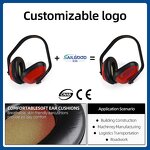 Noise Reduction Earmuffs Factory - Adjustable Headband Safety Ear Muffs Industrial Shooting