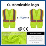 Safety Vest Factory - Reflective Hi Vis Construction Protective Industrial Mesh Jacket