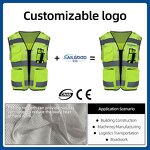 Reflective Safety Vest Supplier - High Visibility Mesh Breathable Polyester Security