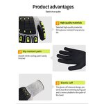 Work Protective Gloves Supplier - Wholesale Grade 5 TPR Frosted Impact Cut Resistant
