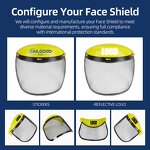 Safety Face Shield Supplier - Industrial Transparent Anti Dust Particle Splash Resistant