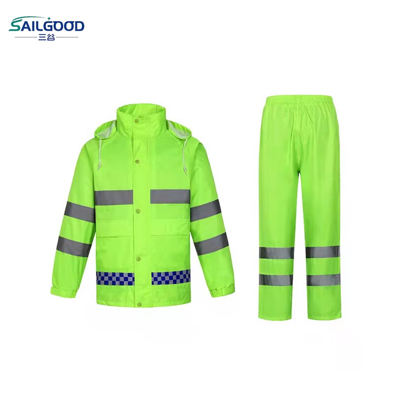 Hi-Vis Raincoat Supplier - Hot Selling Waterproof Reflective Jacket Oxford Cloth