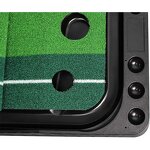 Indoor Golf Putting Mat Supplier - Training Mat with Auto Ball Return Tracks