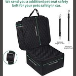 Pet Seat Cover Supplier - Pet Front Seat Black Cover Cars SUV Waterproof Dog