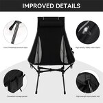 Adjustable Camping Chair Manufacturer - High Back Portable Beach Backpacking Chair