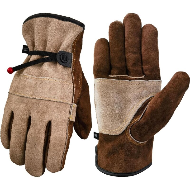 Leather Work Gloves Manufacturer - Men Women Large Gardening Construction Farm Cotton Lined