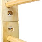 Wall Mounted Stall Bars Factory - Physical Strength Training Adjustable Bar Gymnastics