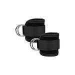 Ankle Resistance Bands Manufacturer - 1 Pair Padded Adjustable D-Ring Cable Machine