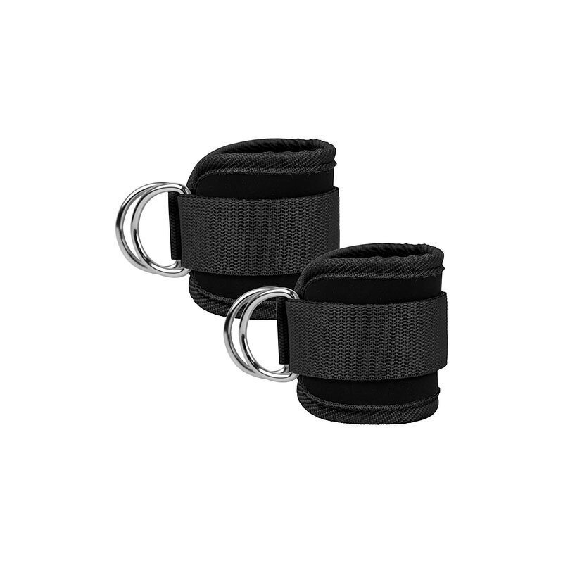 Ankle Resistance Bands Manufacturer - 1 Pair Padded Adjustable D-Ring Cable Machine