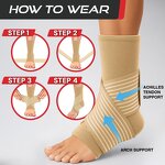 Ankle Strap Brace Manufacturer - Women Men Adjustable Non Slip Achilles Tendonitis