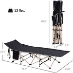 Folding Sleeping Cot Supplier - Adults Portable Camping Carry Bag Wide Cot