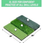 Golf Practice Mat Factory - Larger Size Indoor Outdoor Swing Chipping Foldable Heavy-Duty