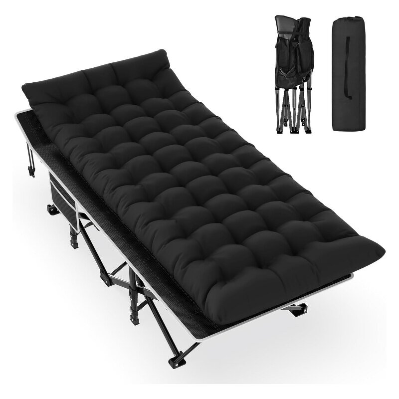 Camping Cot with Bag Manufacturer - Adults Folding Sleeping Cot Portable Wide Cot