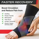 Ankle Wrap Factory - Women Men Sprain Compression Plantar Fasciitis Relief Removable