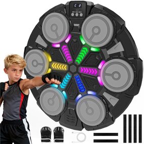 Music Boxing Machine Factory - Kids Adults Wall Mounted Interactive Trainer