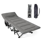 Folding Sleeping Cot Manufacturer - Adults Portable Camping Cot with Carry Bag