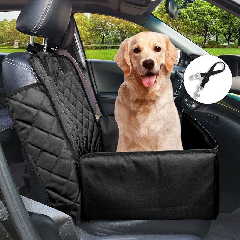Pet Seat Cover Supplier - Pet Front Seat Black Cover Cars SUV Waterproof Dog