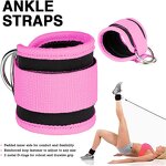 Ankle Straps Supplier - Wrist Cuffs Padded Fitness Glute Kickback D-Ring