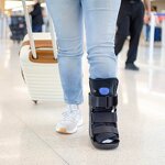 Ankle Fracture Boot Supplier - Black Compression Surgery Recovery Orthopedic Air Walker