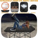 Camping Cot with Bag Manufacturer - Folding Sleeping Cot Portable Wide Cot Bed