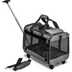 Dog Carrier with Wheels Manufacturer - Foldable Airline Approved Small Dogs Pet Travel