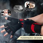 Wrist Guards Supplier - Non Slip Breathable Gym Training Weightlifting Dumbbell Half Finger