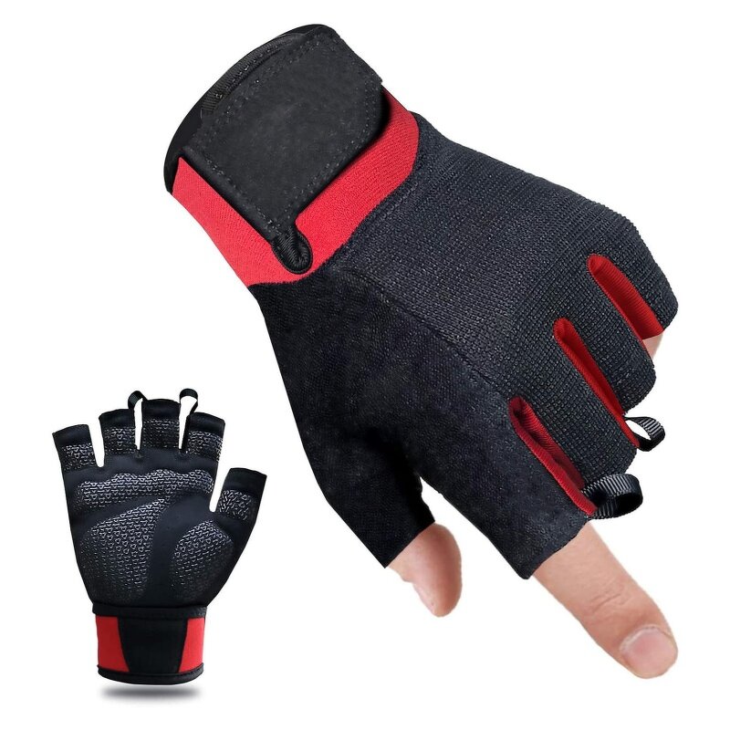 Wrist Guards Supplier - Non Slip Breathable Gym Training Weightlifting Dumbbell Half Finger