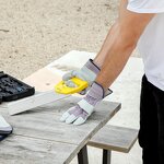 Safety Work Gloves Supplier - Unisex Adult Cuff Regular Grade Grey Large Pack 5