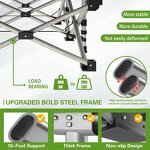 Wide Camping Cot Supplier - Adults Folding Sleeping Cot Portable Travel Bed