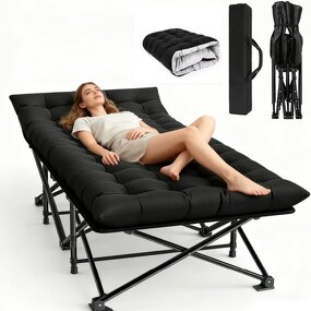 Camping Cot with Bag Manufacturer - Folding Sleeping Cot Portable Wide Cot Bed