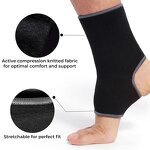 Compression Ankle Support Supplier - Breathable Knitted Fabric Open Heel Sleeve