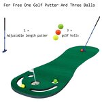 Golf Putting Practice Mat Supplier - Indoor Outdoor Adjustable Putter Balls Training Flags