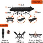 Portable Sleeping Bed Supplier - Adult Side Indoor Outdoor Office Travel Cot