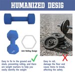 Hex Dumbbell Supplier - Non-Slip Anti-roll Shaped Hand Home Gym Weights Pounds Neoprene