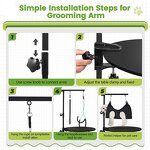 Dog Grooming Clamp Supplier - Ideal for Small Medium Pets Adjustable Table Arm Hammock