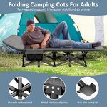 Folding Sleeping Cot Manufacturer - Adults Portable Camping Cot with Carry Bag