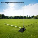 Golf Alignment Stick Holder Factory - Swing Trainer Plate Portable Aid Adjustable Angle
