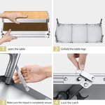 Portable Camping Table Factory - Handle Lightweight Beach Party Picnic Thicker with Bag