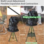 Adjustable Camping Table Factory - Outdoor Folding Round Height Portable Picnic with Mesh