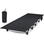 Folding Sleeping Cots Supplier - Adults Portable Camping Cot with Carry Bag Wide