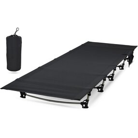 Folding Sleeping Cots Supplier - Adults Portable Camping Cot with Carry Bag Wide