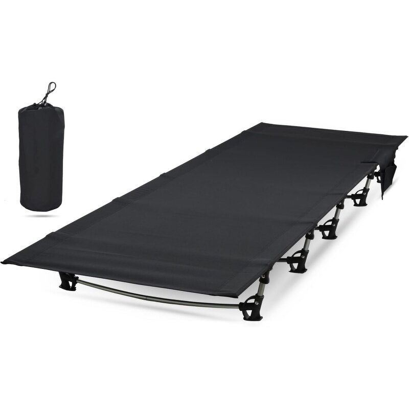 Folding Sleeping Cots Supplier - Adults Portable Camping Cot with Carry Bag Wide
