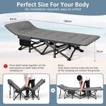 Folding Sleeping Cot Manufacturer - Adults Portable Camping Cot with Carry Bag
