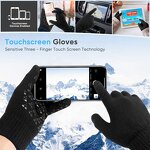 Touch Screen Winter Gloves Factory - Black Men Women Non Slip Thermal Smart Phone Driving