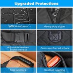 SUV Dog Cover Factory - Hard Bottom Holds Waterproof Hammock Pet Protector Mesh Window