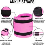 Ankle Straps Supplier - Wrist Cuffs Padded Fitness Glute Kickback D-Ring