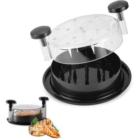 Chicken Meat Shredder Factory - Clear Lid Black 180 Degree Rotating Cover 3 Levels