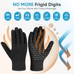 Touch Screen Winter Gloves Factory - Black Men Women Non Slip Thermal Smart Phone Driving