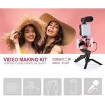 Shotgun Microphone Kit Manufacturer - Vlogging LED Light Tripod for Smartphone