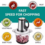 Electric Food Chopper Factory - Stainless Steel 3L Home Kitchen Meat Grinder